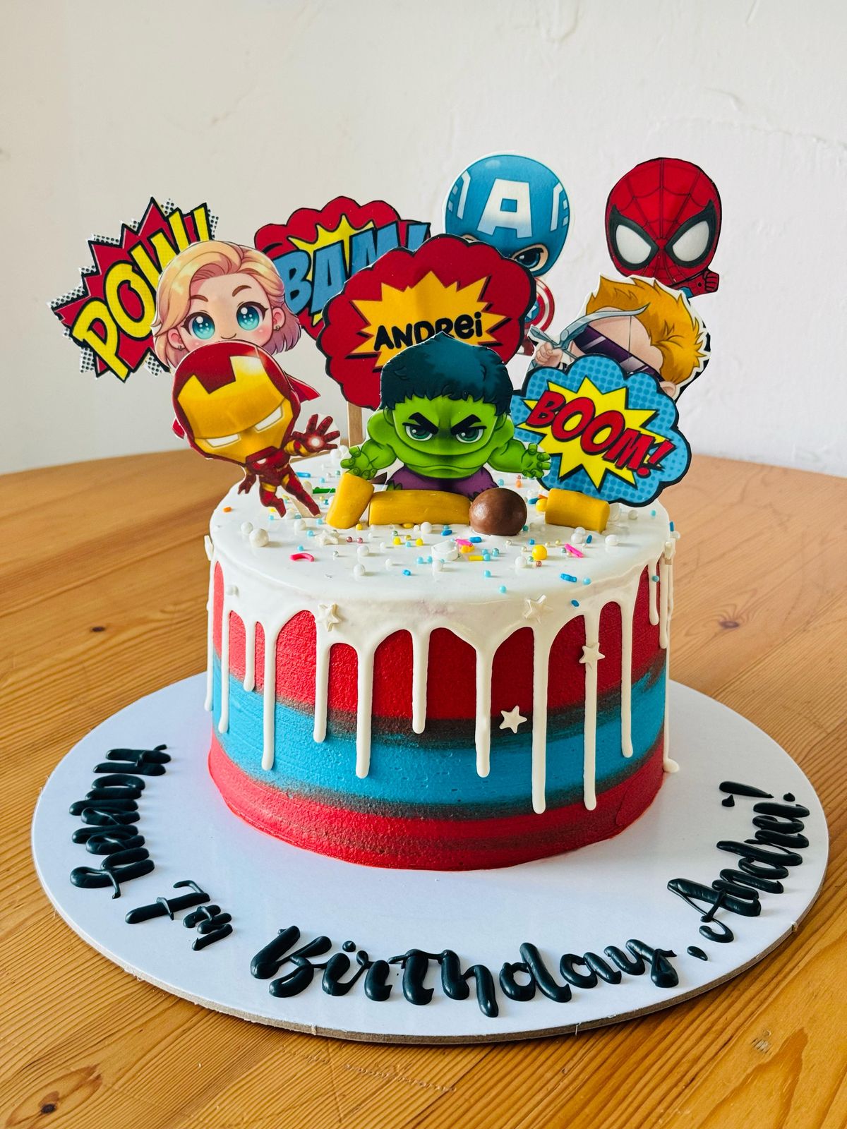 Avengers/Super Hero Buttercream Cake
